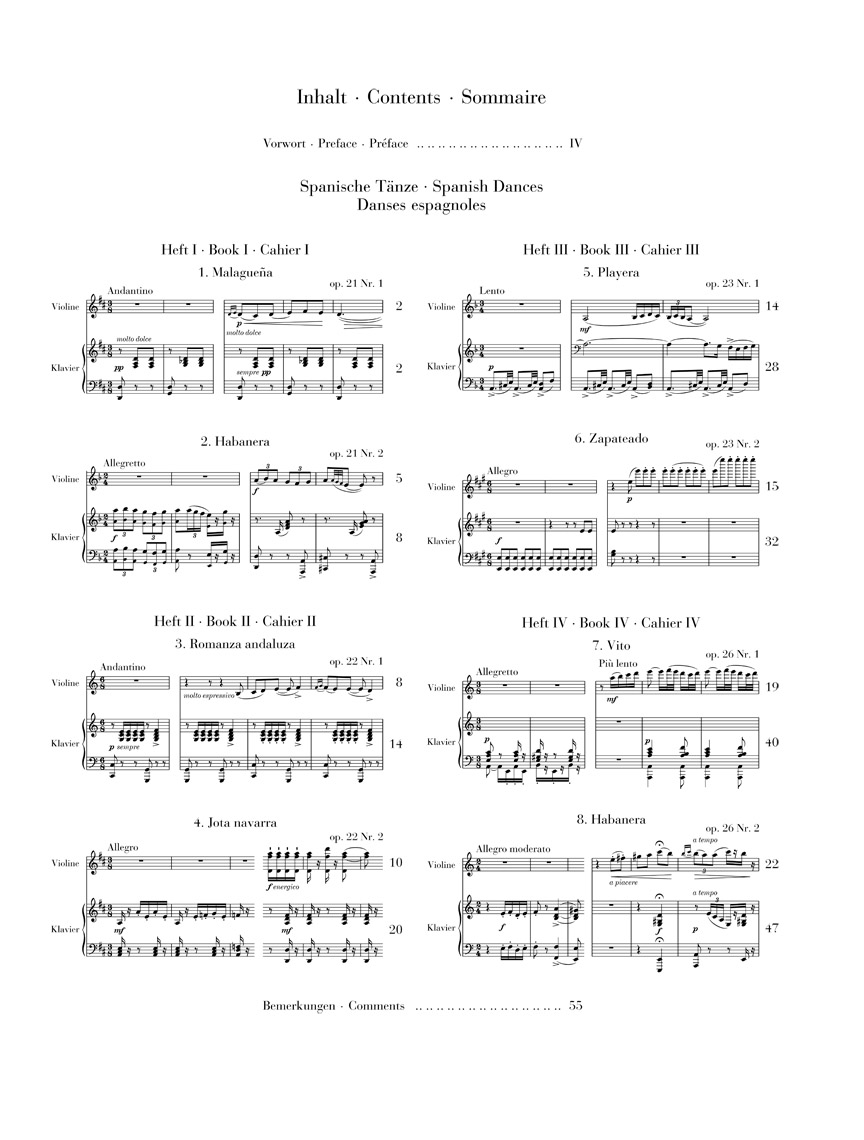 Anderes Coverbild Spanische Tänze für Violine und Klavier