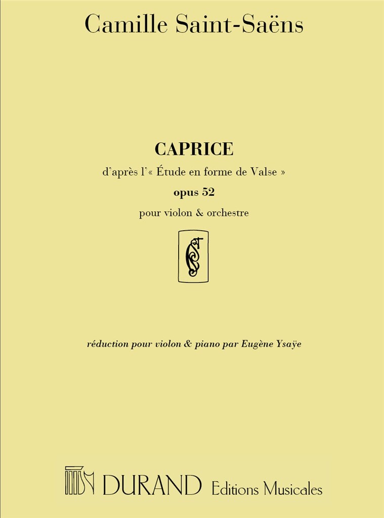 Vorderes Coverbild Caprice d'apres Etude en forme da valse op. 52