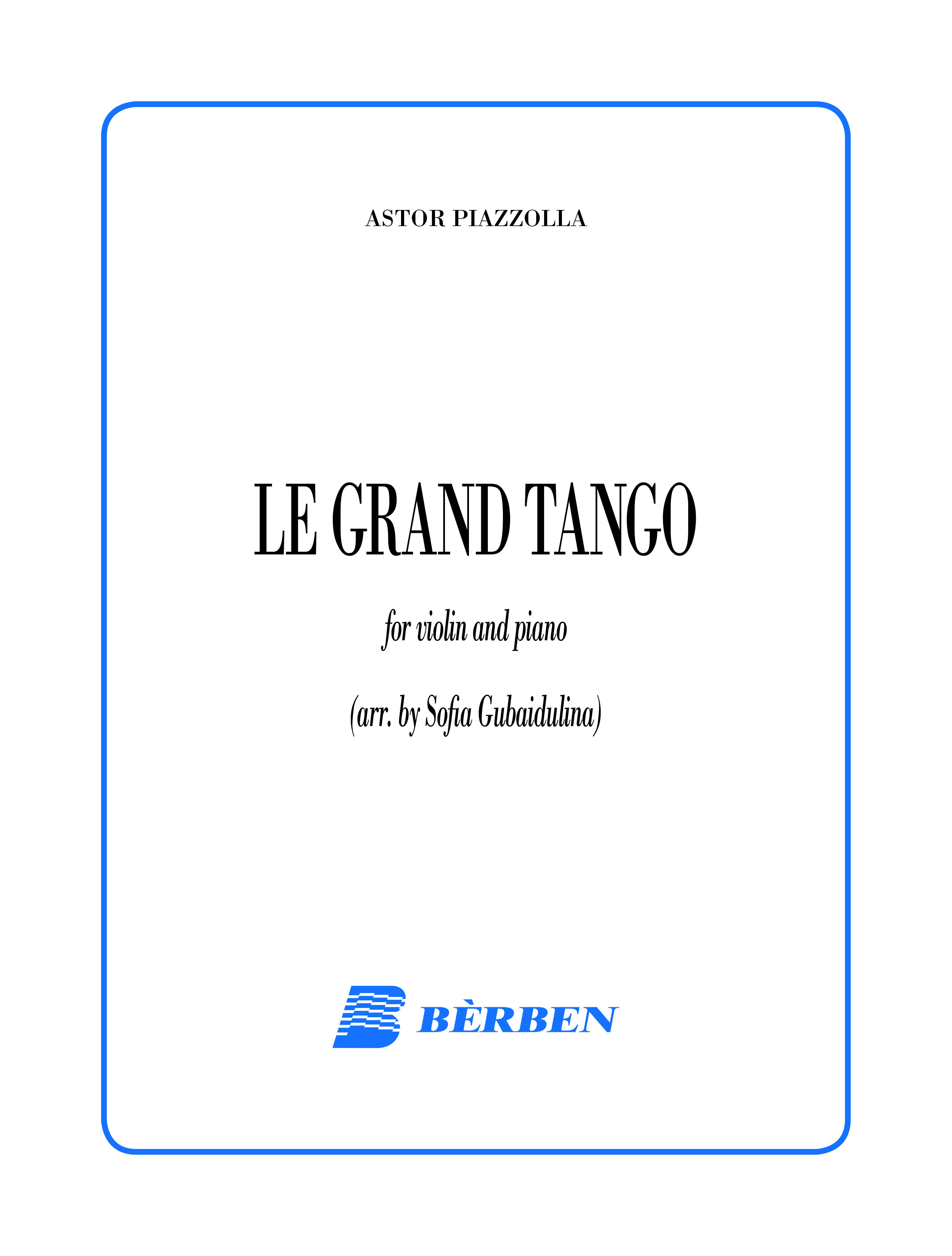 Vorderes Coverbild Le grand tango