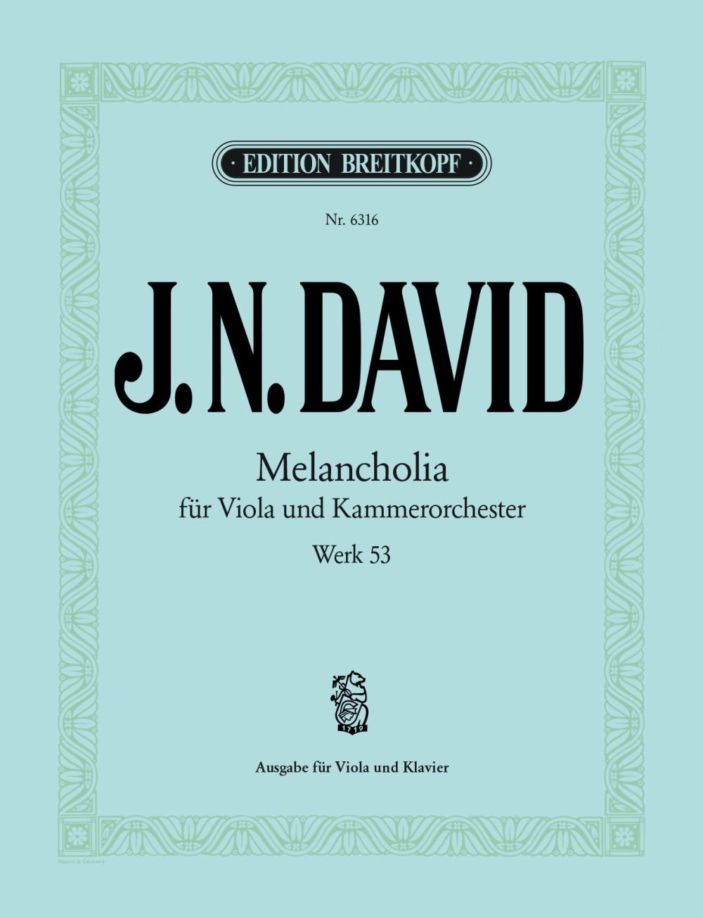Anderes Coverbild Melancholia Werk 53