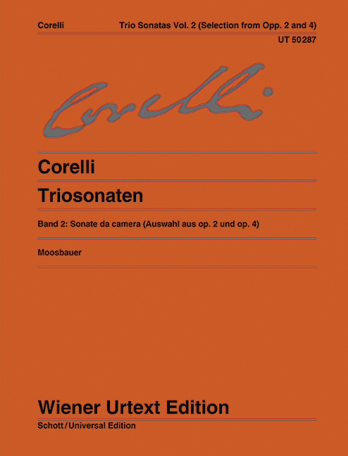 Vorderes Coverbild Triosonaten op. 2 und op. 4