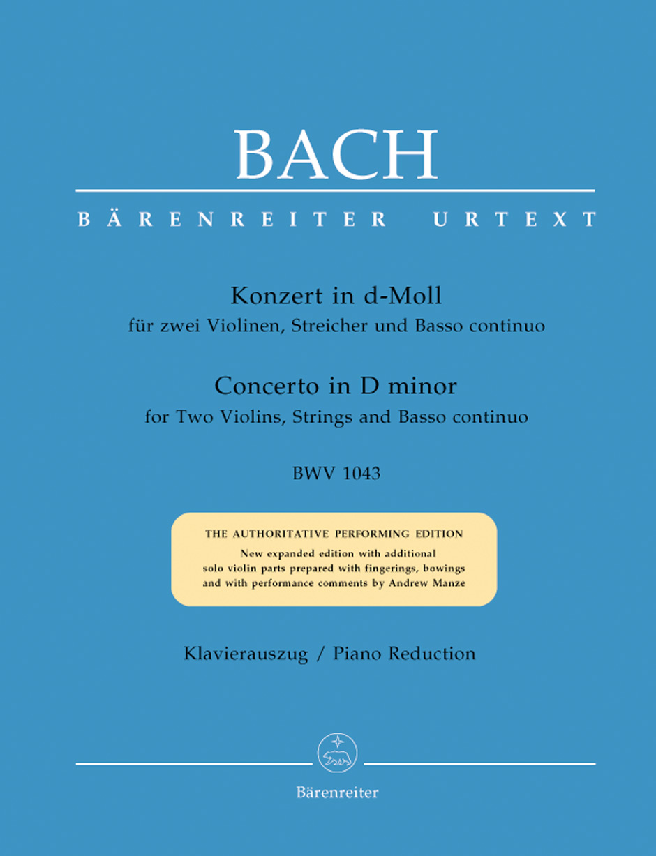 Vorderes Coverbild Konzert für zwei Violinen, Streicher und Basso continuo d-Moll BWV 1043