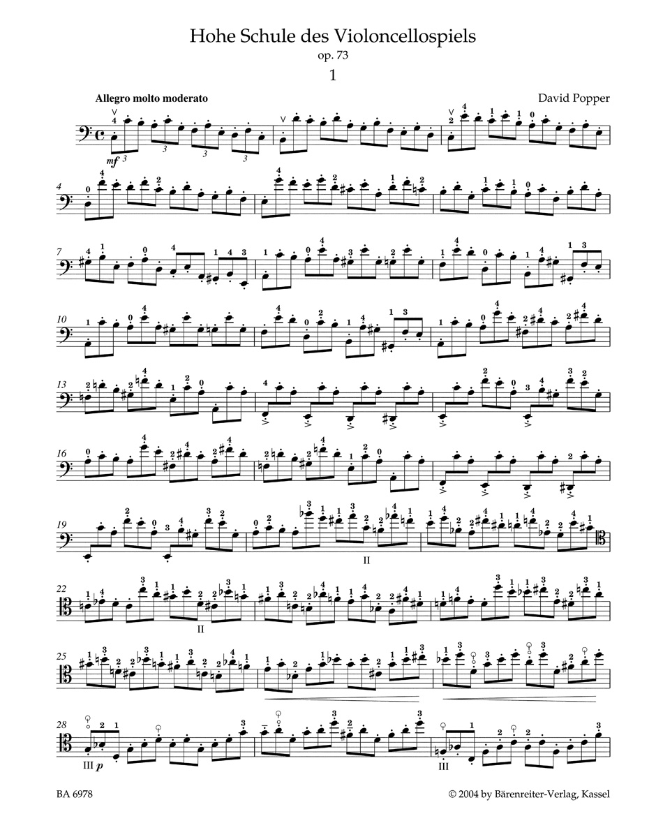 Anderes Coverbild Hohe Schule des Violoncellospiels op. 73
