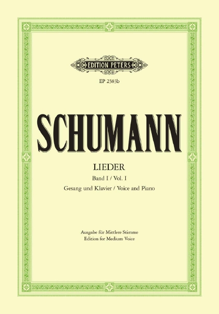 Vorderes Coverbild Lieder Band 1 für Gesang und Klavier