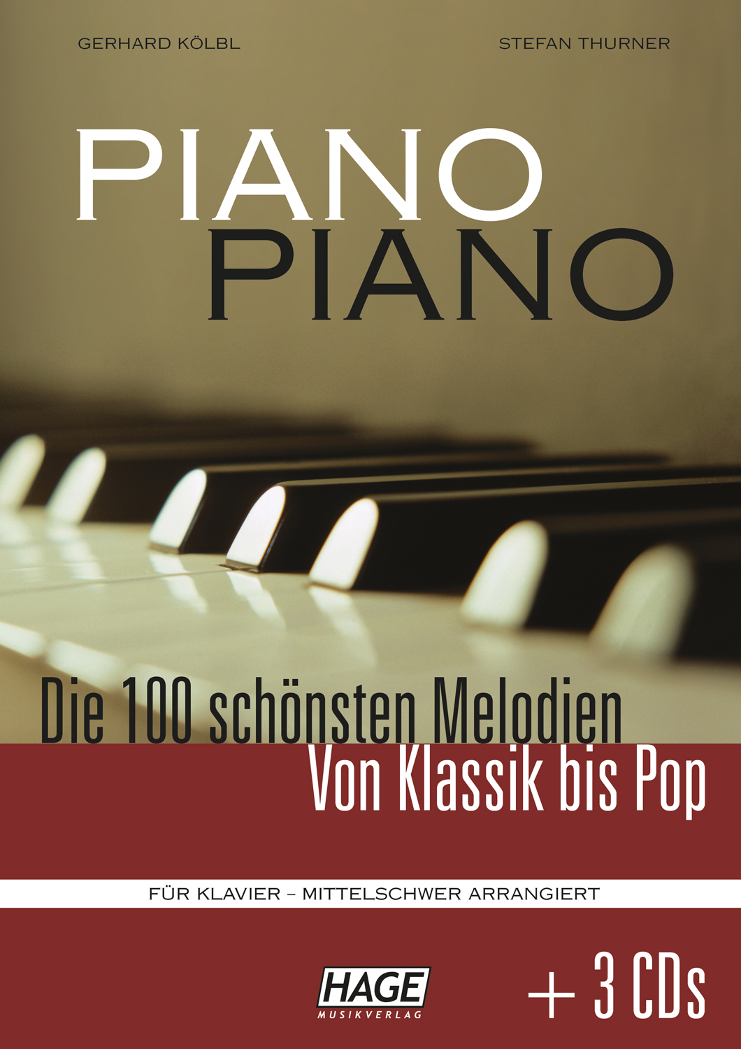 Vorderes Coverbild Piano Piano 1 - mittelschwer (mit 3 CDs)