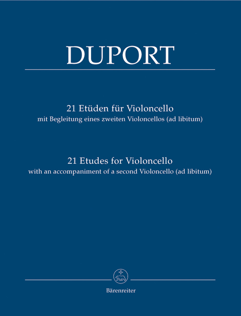Vorderes Coverbild 21 Etüden für Violoncello mit Begleitung eines zweiten Violoncellos (ad libitum)