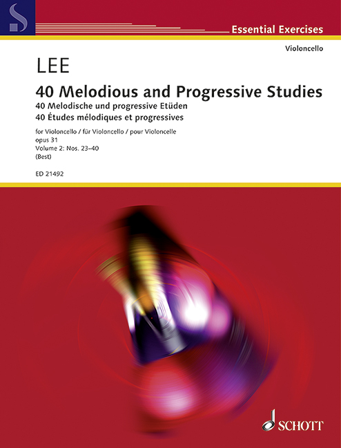 Vorderes Coverbild 40 Melodische und progressive Etüden op. 31