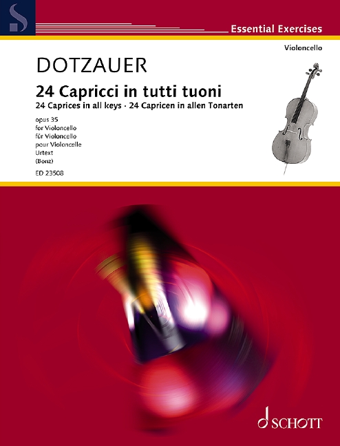 Vorderes Coverbild 24 Capricen in allen Tonarten op. 35