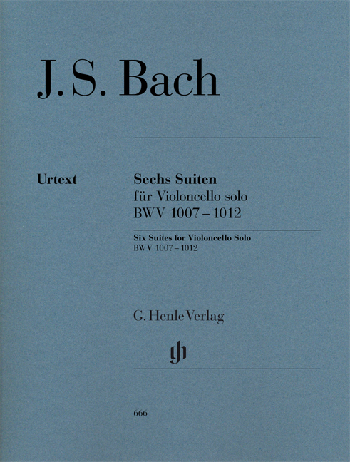 Vorderes Coverbild Sechs Suiten für Violoncello solo BWV 1007-1012