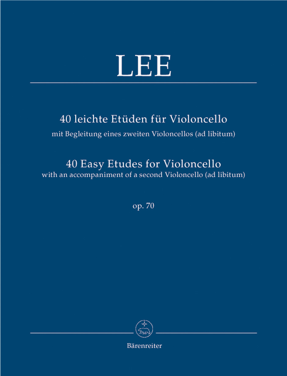 Vorderes Coverbild 40 leichte Etüden für Violoncello mit Begleitung eines zweiten Violoncello (ad libitum) op. 70