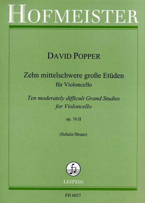 Vorderes Coverbild 10 mittelschwere große Etüden op. 76 II