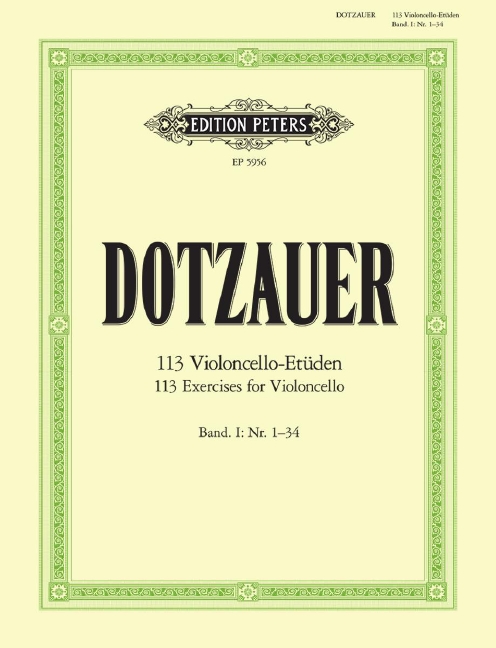 Anderes Coverbild 113 Violoncello-Etüden - Heft 1