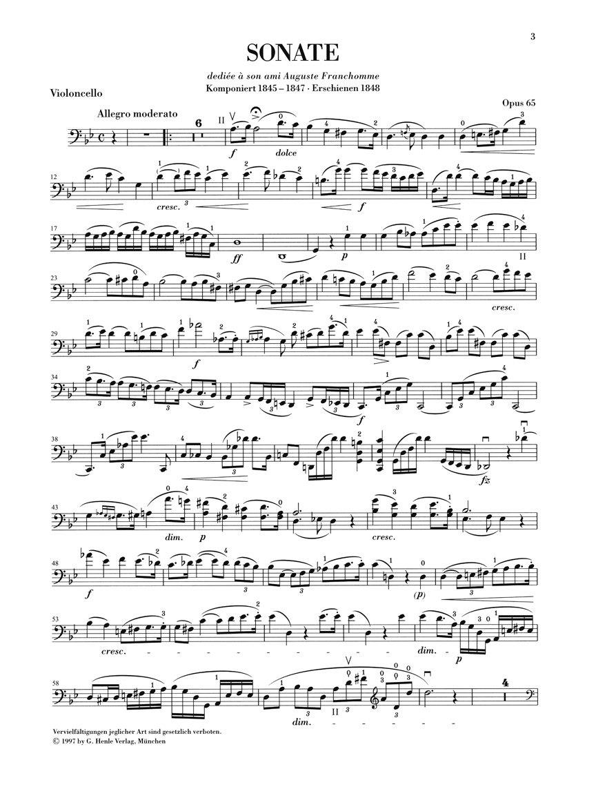 Anderes Coverbild Sonate für Klavier und Violoncello g-moll op. 65