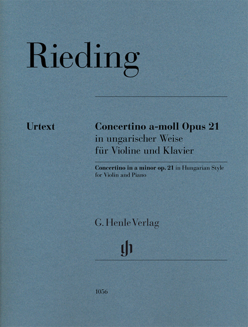 Vorderes Coverbild Concertino a-moll op. 21 in ungarischer Weise für Violine und Klavier