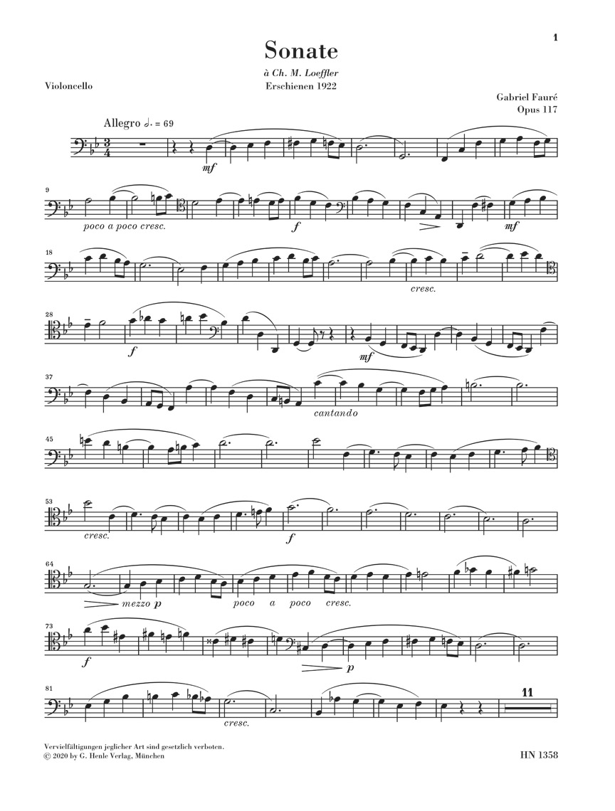 Anderes Coverbild Sonate Nr. 2 g-moll op. 117 für Violoncello und Klavier