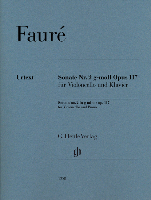 Vorderes Coverbild Sonate Nr. 2 g-moll op. 117 für Violoncello und Klavier