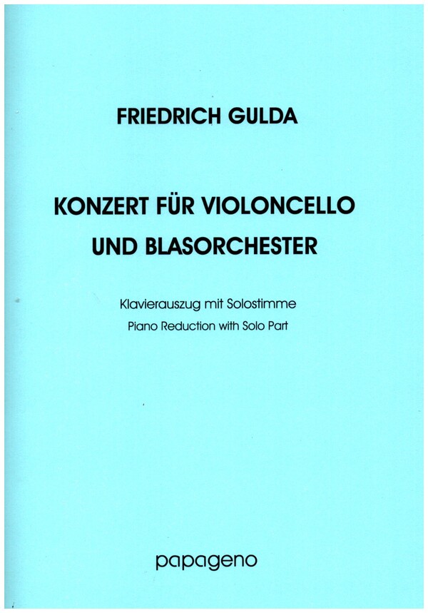 Vorderes Coverbild Konzert für Violoncello und Blasorchester