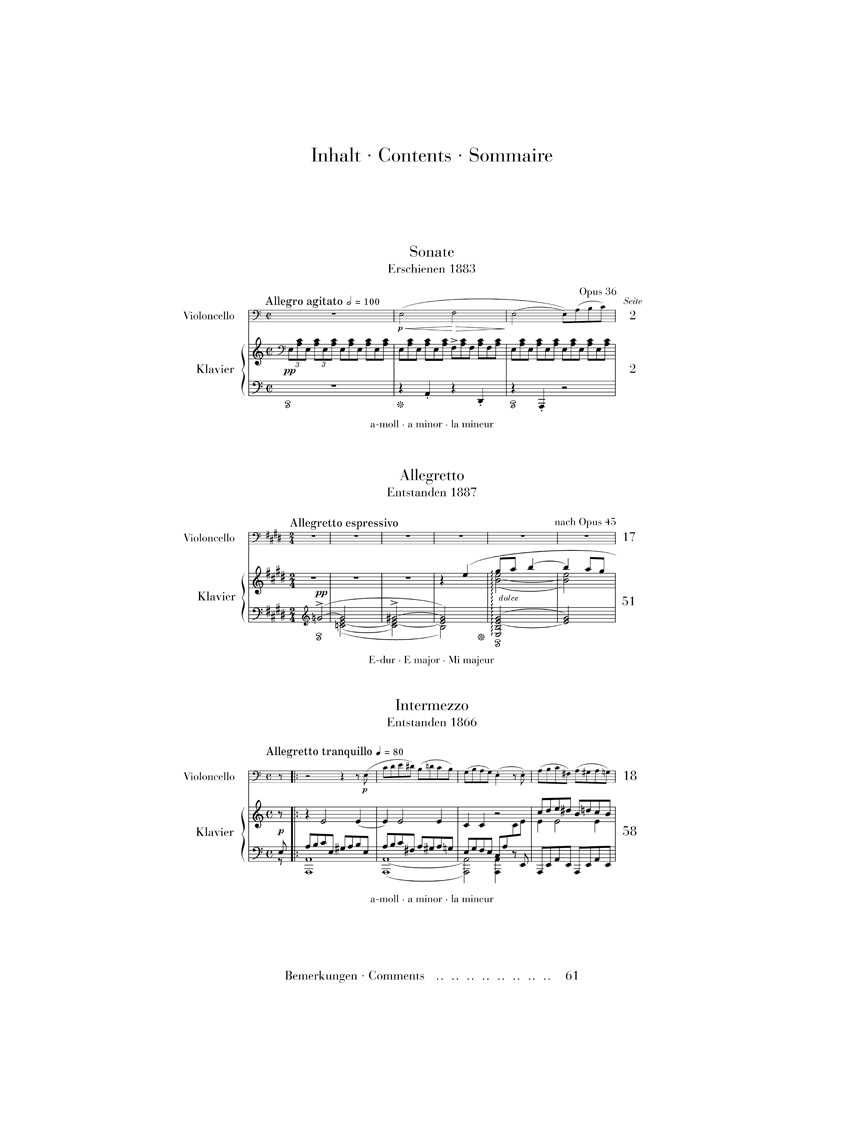 Anderes Coverbild Sonate a-moll op. 36 und andere Werke für Klavier und Violoncello