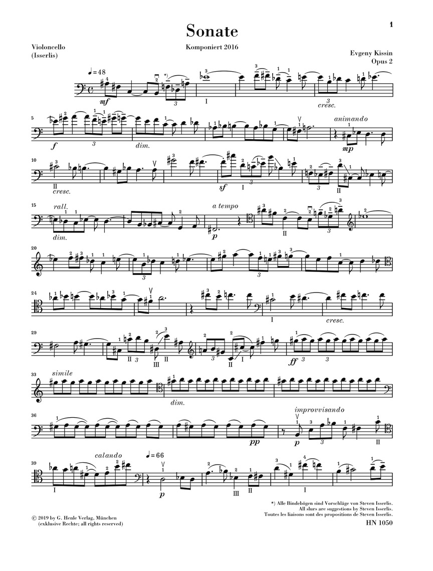 Anderes Coverbild Violoncellosonate op. 2