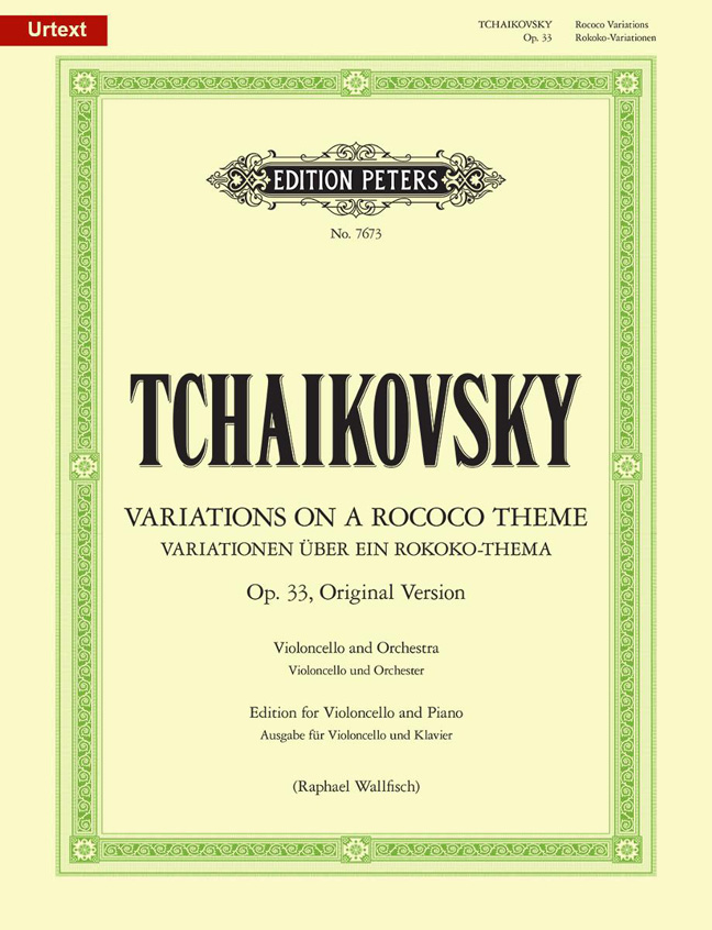 Vorderes Coverbild Variationen über ein Rokoko-Thema für Violoncello und Orchester A-Dur op. 33