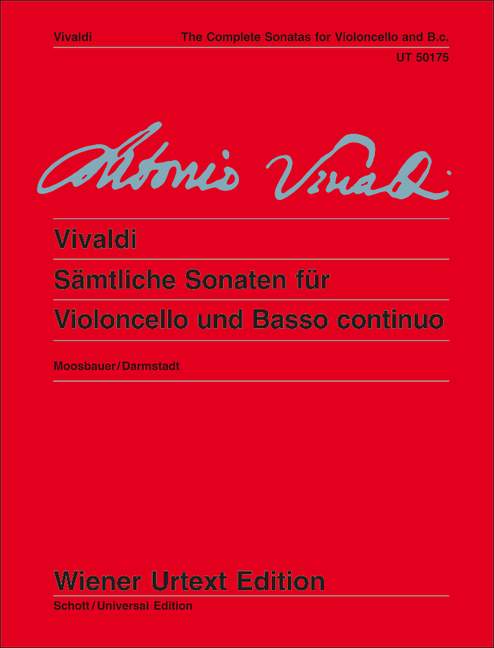 Vorderes Coverbild Sämtliche Sonaten für Violoncello und Basso continuo