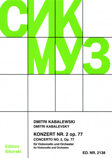 Vorderes Coverbild Konzert Nr. 2 op. 77 