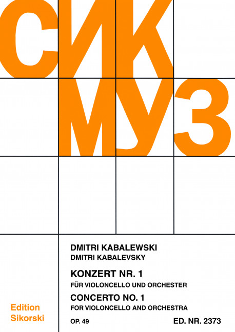 Vorderes Coverbild Konzert Nr. 1 op. 49 