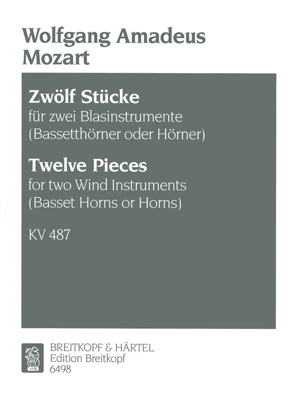 Anderes Coverbild 12 Duos KV 487 (496a)