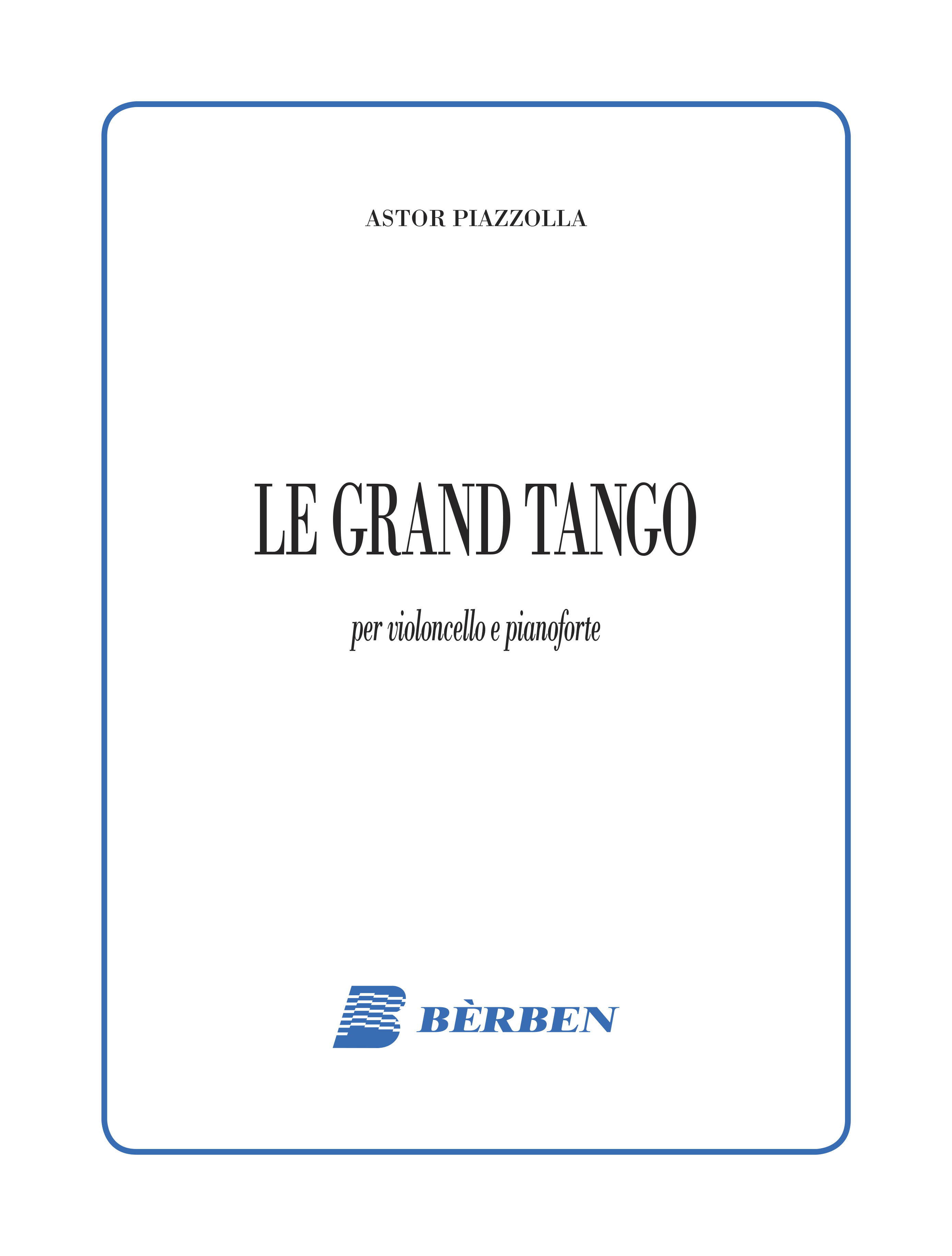 Vorderes Coverbild Le grand tango