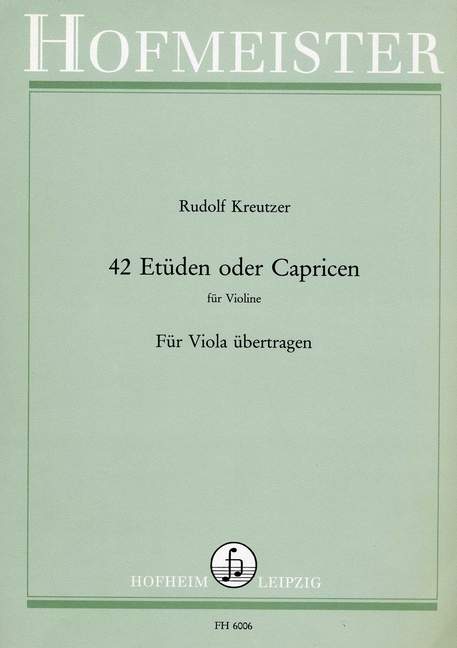 Vorderes Coverbild 42 Etüden oder Capricen op. 20