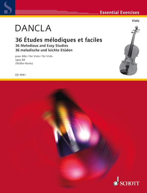 Vorderes Coverbild 36 melodische und leichte Etüden op. 84