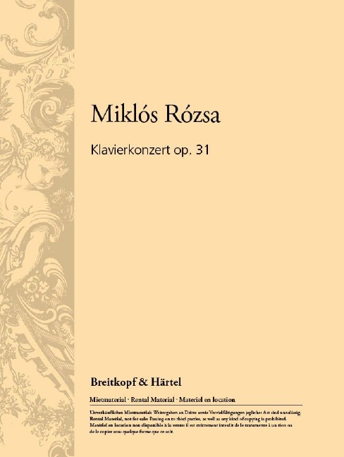 Anderes Coverbild Klavierkonzert op. 31