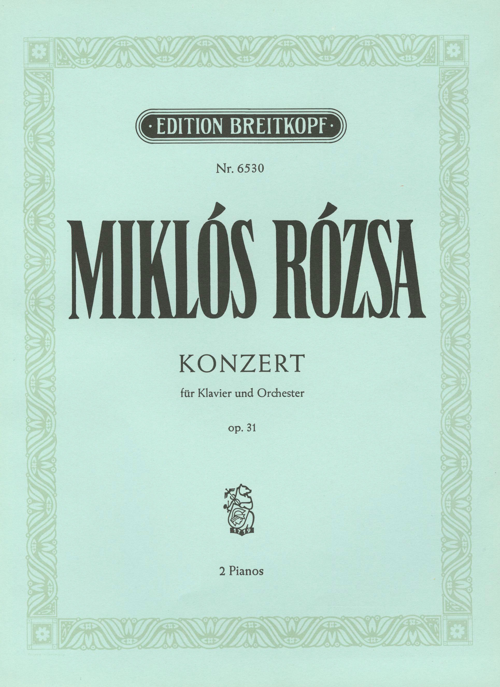 Anderes Coverbild Klavierkonzert op. 31
