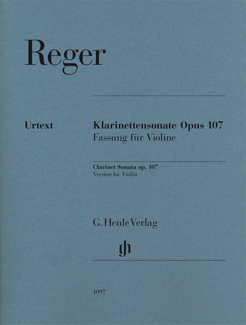 Vorderes Coverbild Klarinettensonate Opus 107