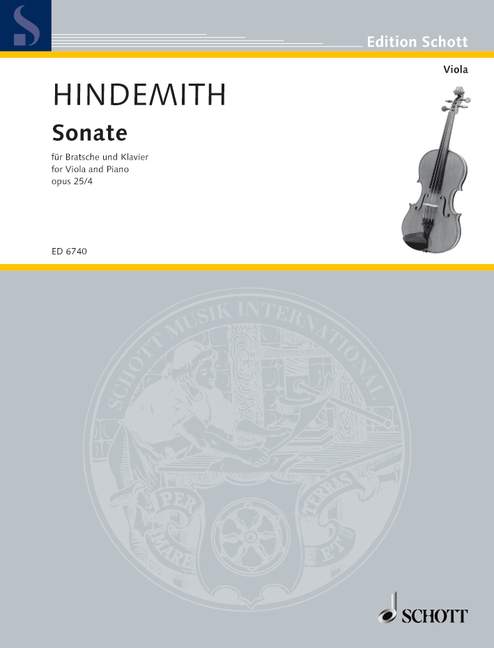 Vorderes Coverbild Sonate op. 25/4 (1922)