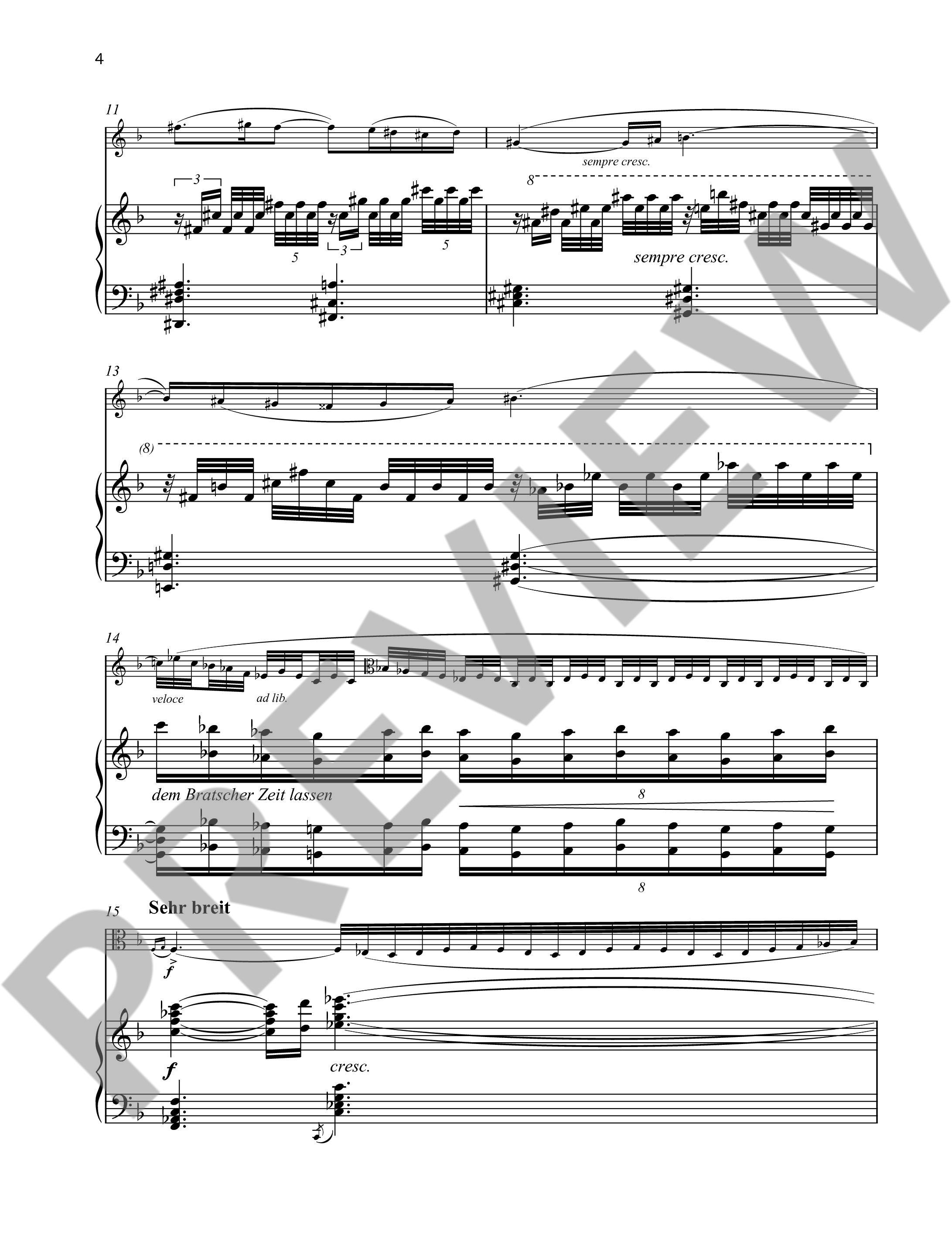 Anderes Coverbild Sonate für Bratsche und Klavier F-Dur op. 11/4