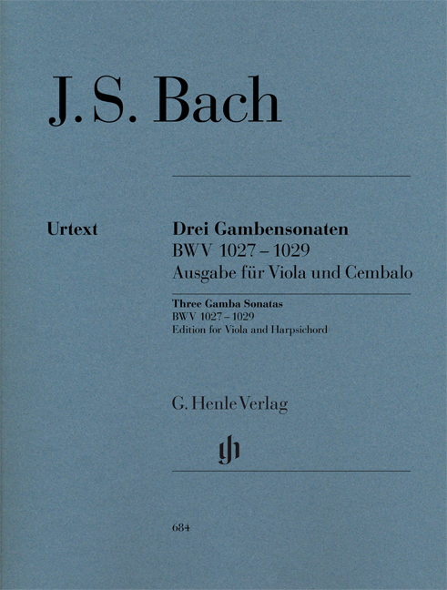 Vorderes Coverbild Drei Gambensonaten BWV 1027-1029