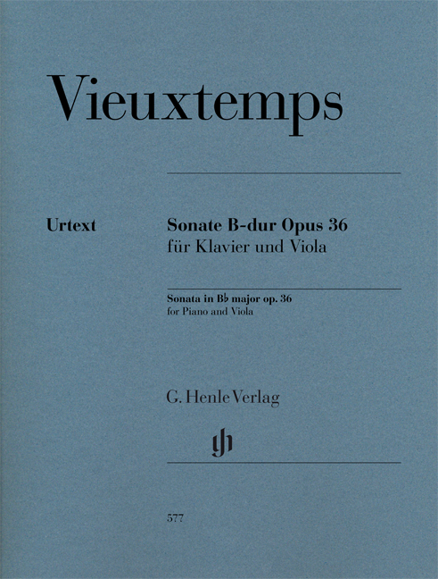 Vorderes Coverbild Sonate B-dur Opus 36 für Klavier und Viola