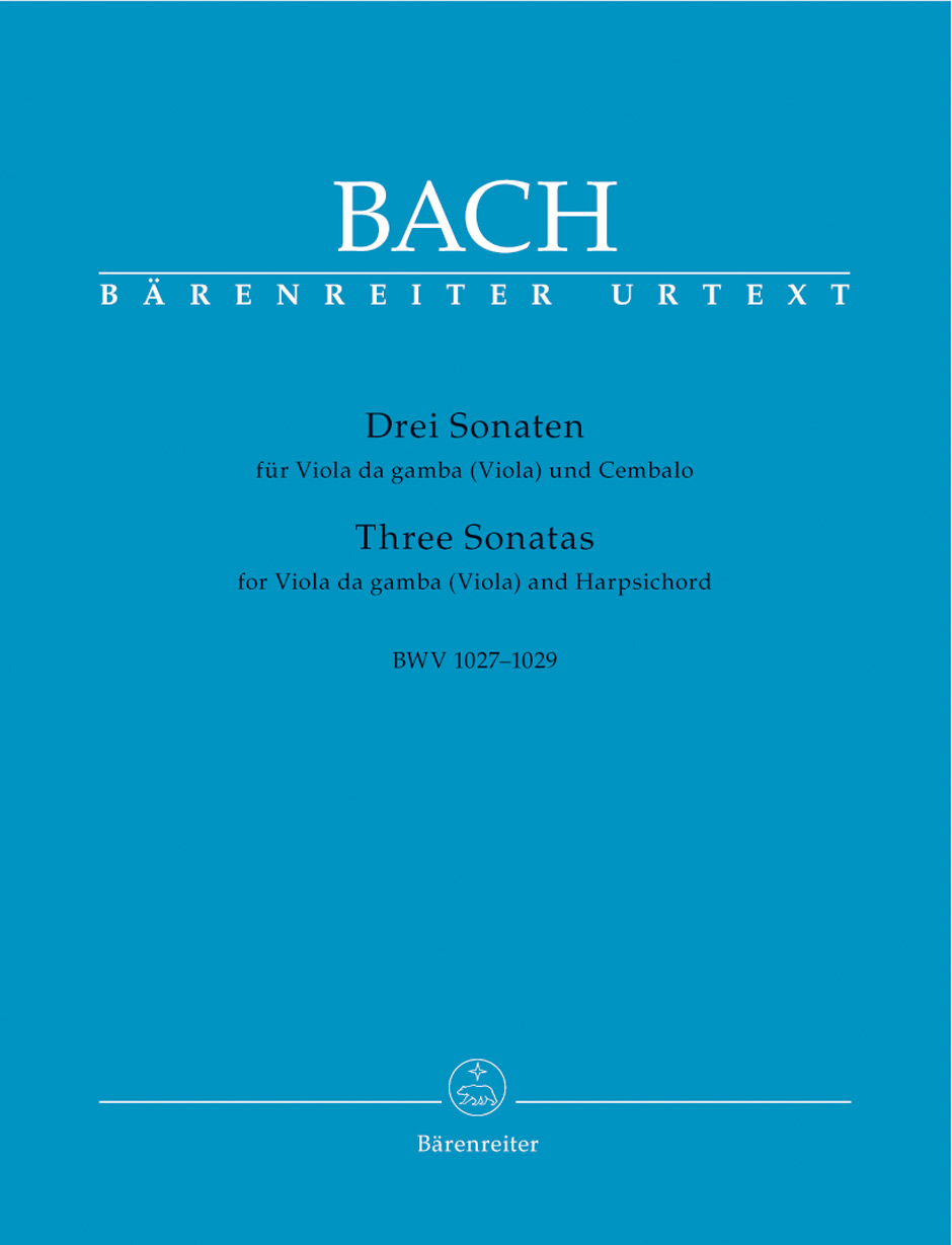Anderes Coverbild Drei Sonaten für Viola da gamba (Viola) und Cembalo BWV 1027-1029