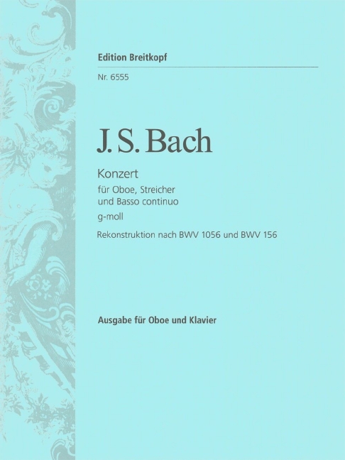 Anderes Coverbild Oboenkonzert g-moll BWV 156/1056