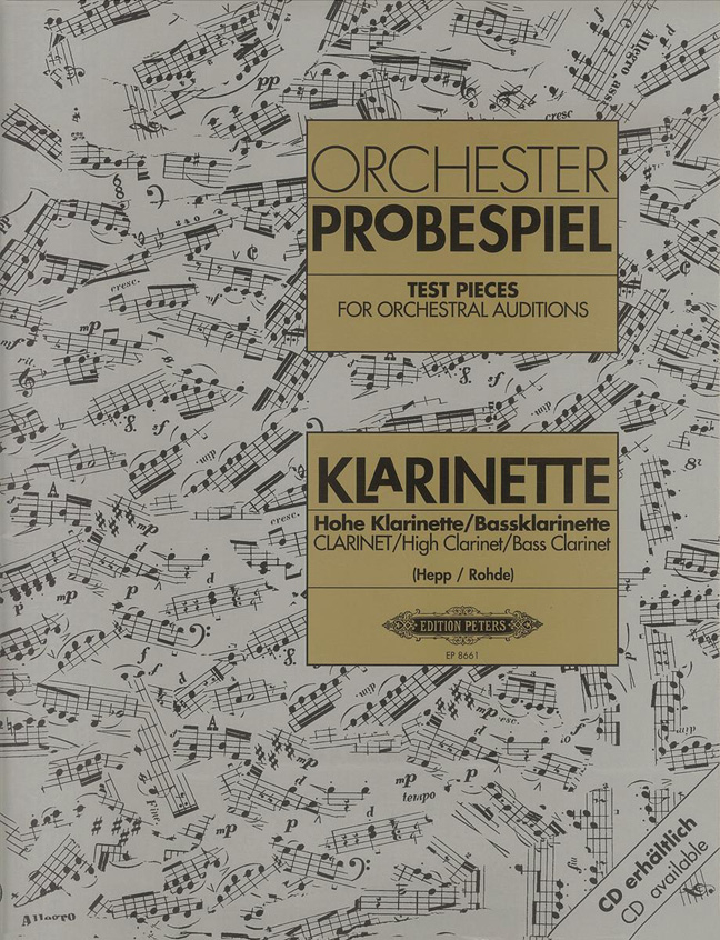Vorderes Coverbild Orchesterprobespiel: Klarinette / Hohe Klarinette / Bassklarinette