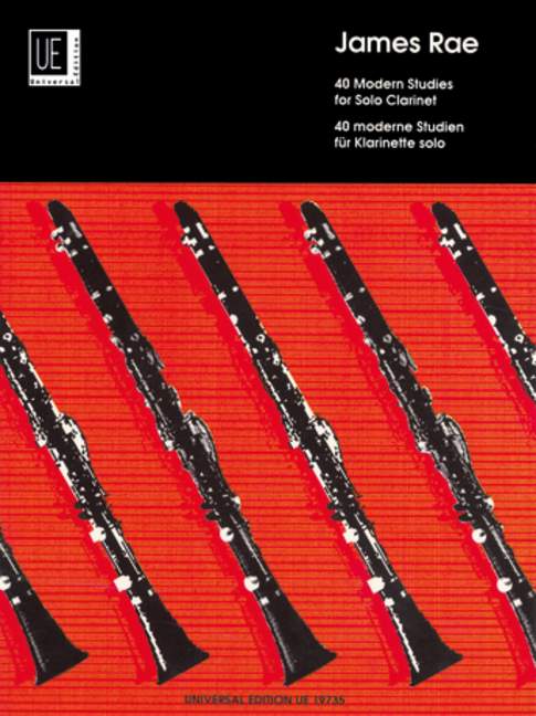 Vorderes Coverbild 40 Modern Studies für Klarinette