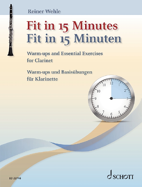 Vorderes Coverbild Fit in 15 Minuten - Klarinette