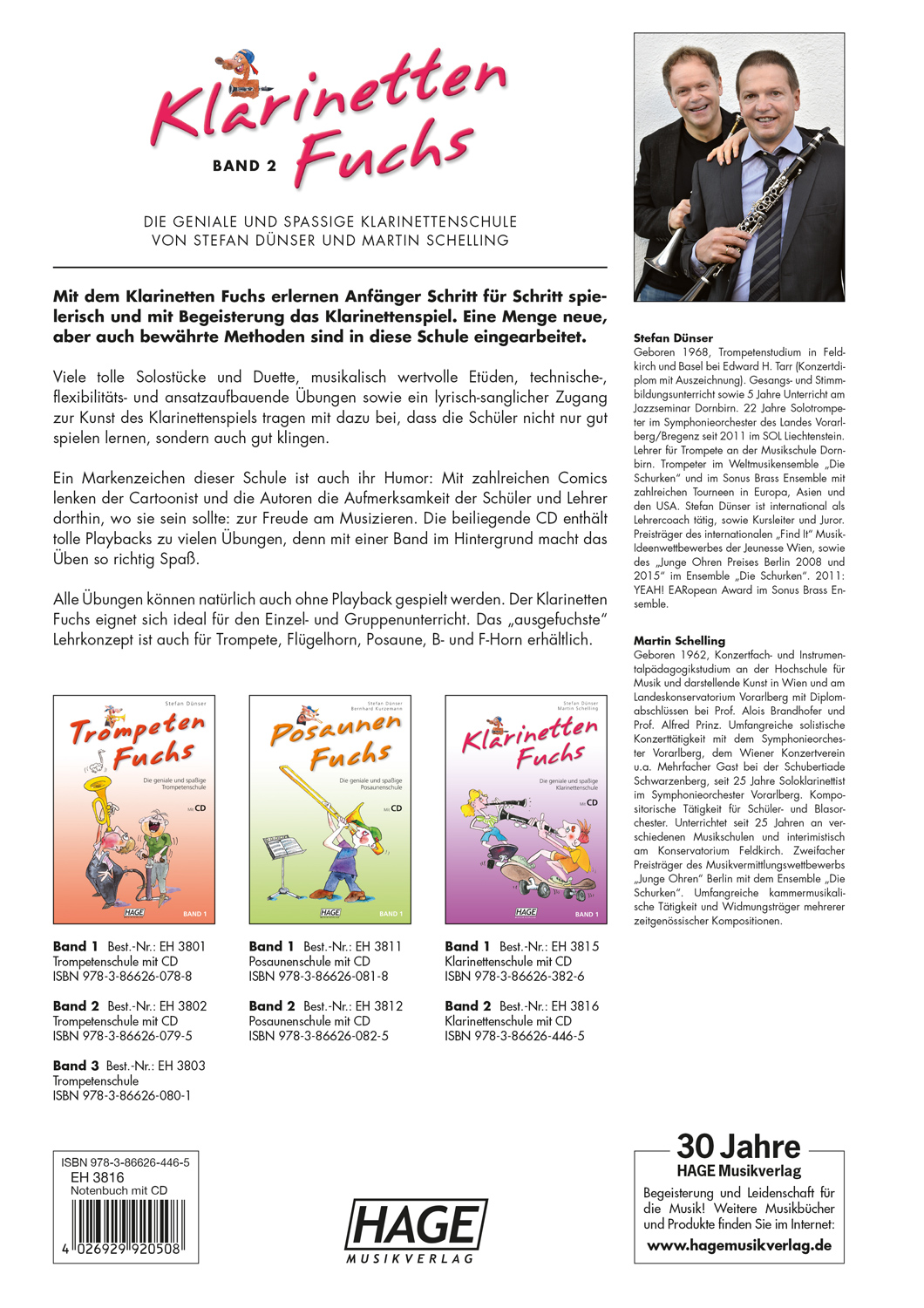 Anderes Coverbild Klarinetten Fuchs Band 2