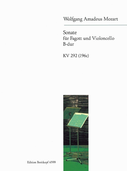 Anderes Coverbild Sonate B-dur KV 292 (196c)