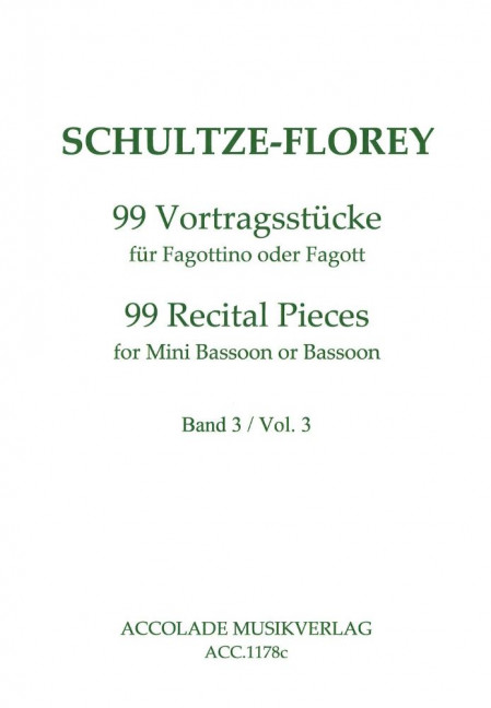 Vorderes Coverbild 99 Vortragsstücke Band 3