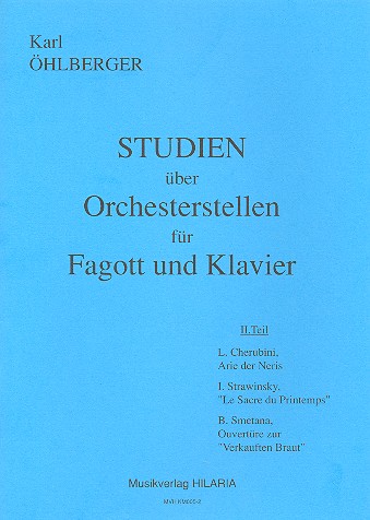 Vorderes Coverbild Studien über Orchesterstellen Band 2