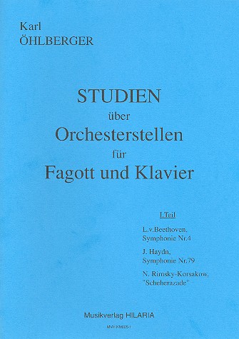 Vorderes Coverbild Studien über Orchesterstellen Band 1