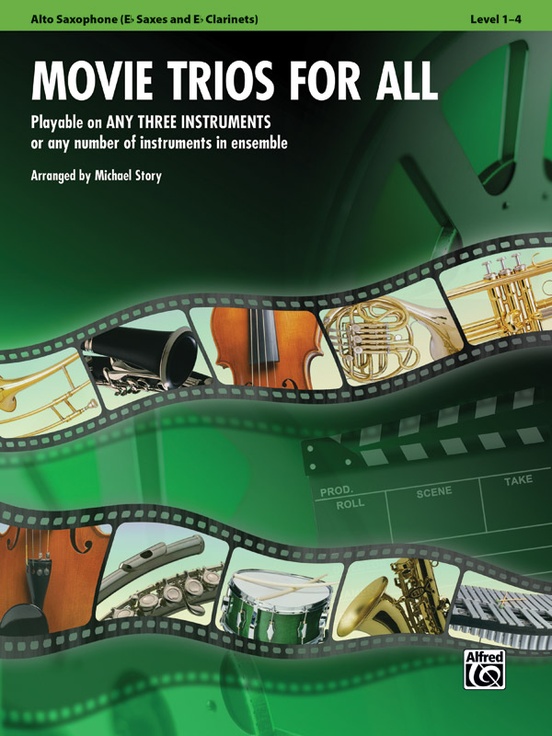 Vorderes Coverbild Movie Trios for All - Alto Saxophone