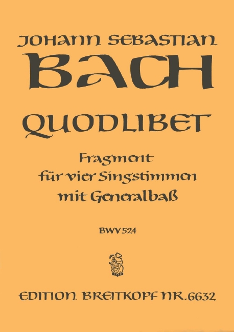Anderes Coverbild Quodlibet „Was sind das für grosse Schlösser“ BWV 524